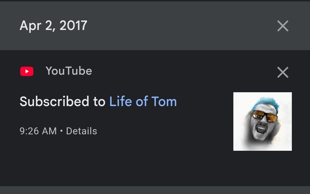 Ro96Bo's tweet photo. 2017 2017 7 years of beautiful and amazing content thank you for all the amazing times l. @LifeOfTom https://t.co/1MTJqhxgxM