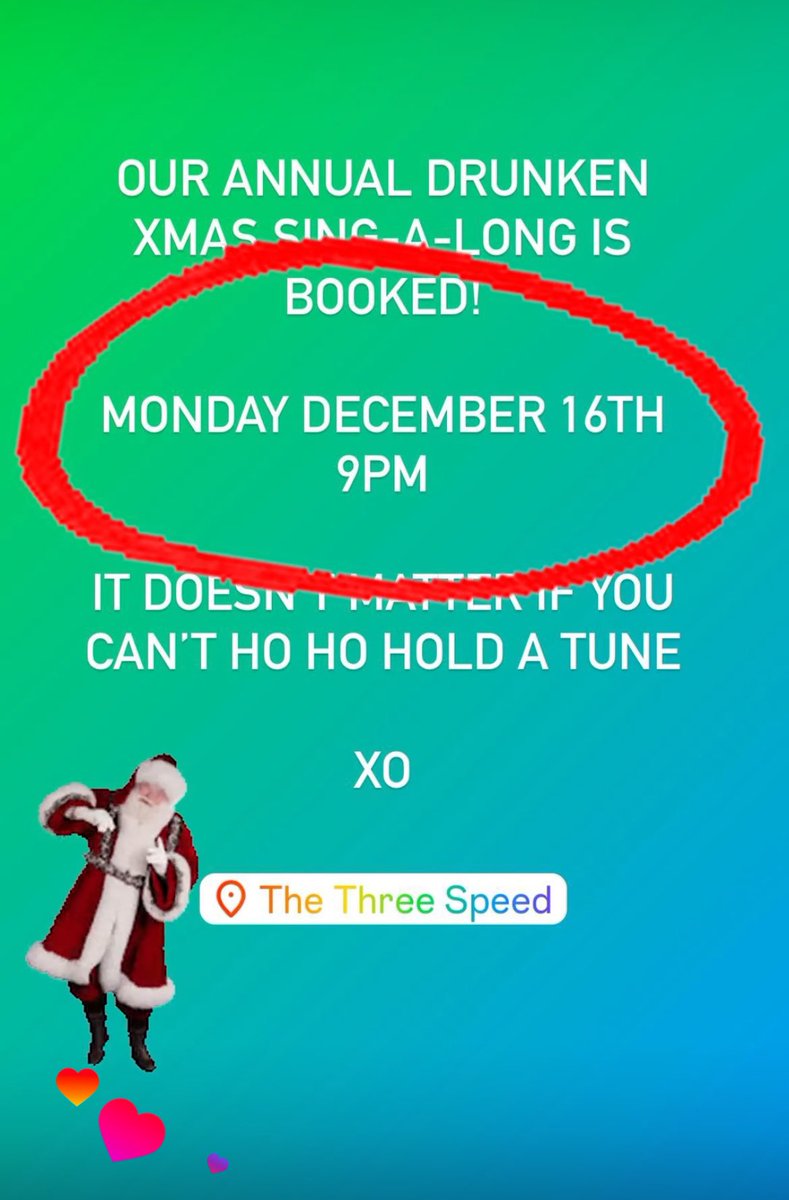 Ready to sing? Come on by on the 16th for our drunken singalong.
Lyric books provided - good voice not required. Xo