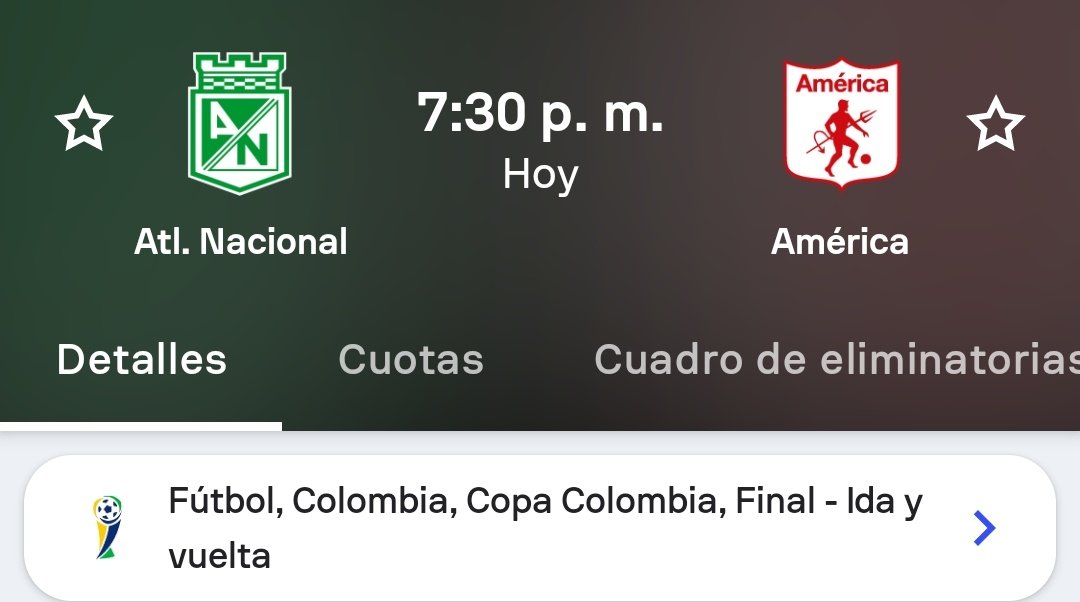 ApuestassLM's tweet photo. Si el #AmericaDeCali Gana el partido de ida VS #Atleticonacional en la final de la Copa Colombia, Regalaré $30.000 al comentario con menos like en este Tweet.

Para Participar es muy Sencillo solo debes Presionar Rt, Like, comentar y seguir nuestra cuenta.

#FINALCOPAxWIN https://t.co/Aa27pgXu3E