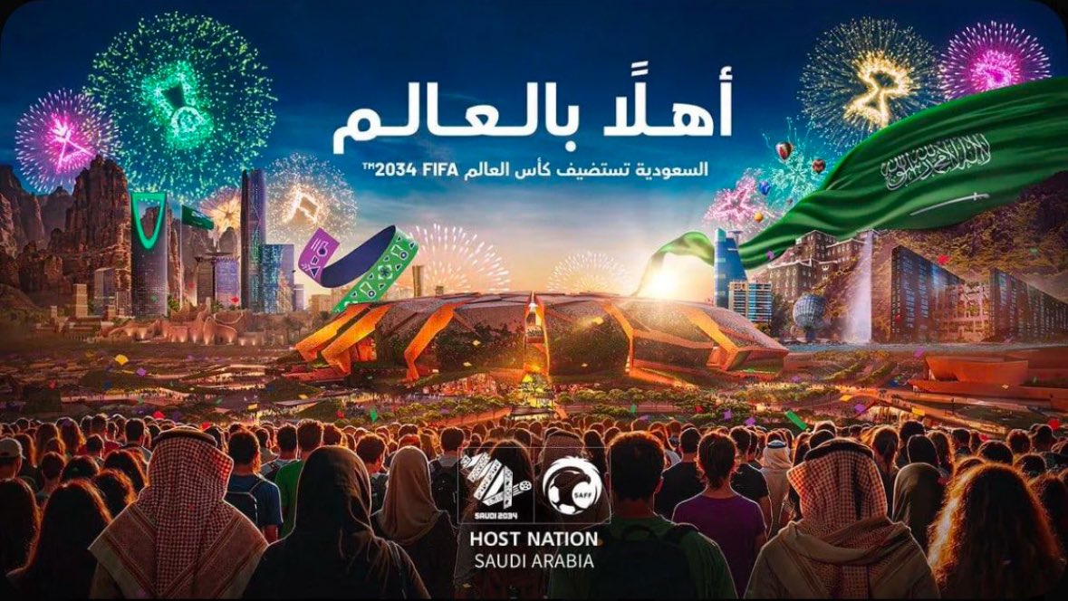 maher7878's tweet photo. كاس العالم 2034 في المملكة العربيه السعوديه 
مبروك واهلا بالعالم في السعودية https://t.co/iDqVYPjHx4