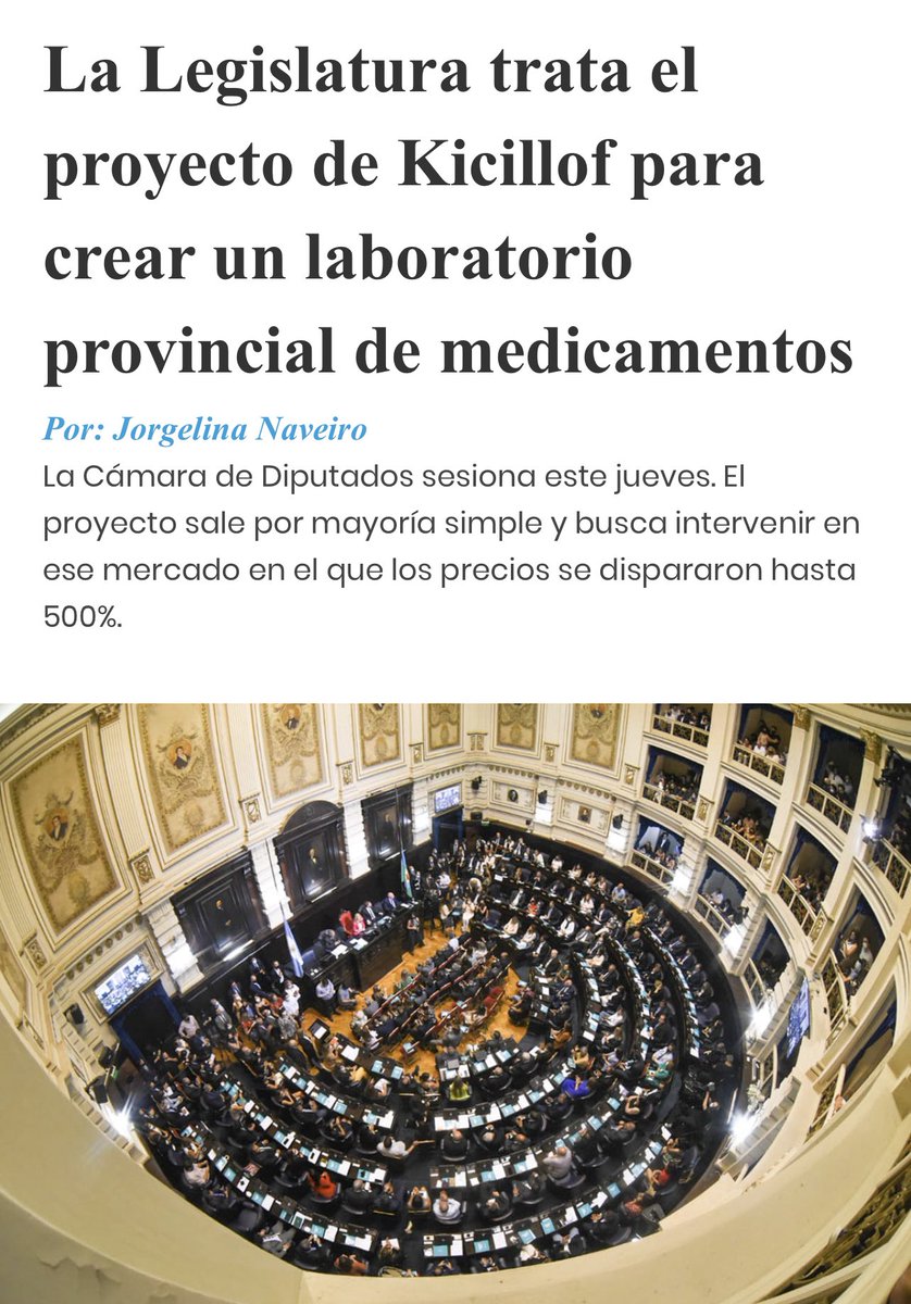Siempre en contra de estos disparates de <a href="/Kicillofok/">Axel Kicillof</a>.  
Me tiene cansado que lo único que quiera sea ser Presidente y todo lo que hace son decisiones populistas que crean más cargos públicos para militantes.
<a href="/Kicillofok/">Axel Kicillof</a> deja de hacer estos experimentos empresariales con fondos