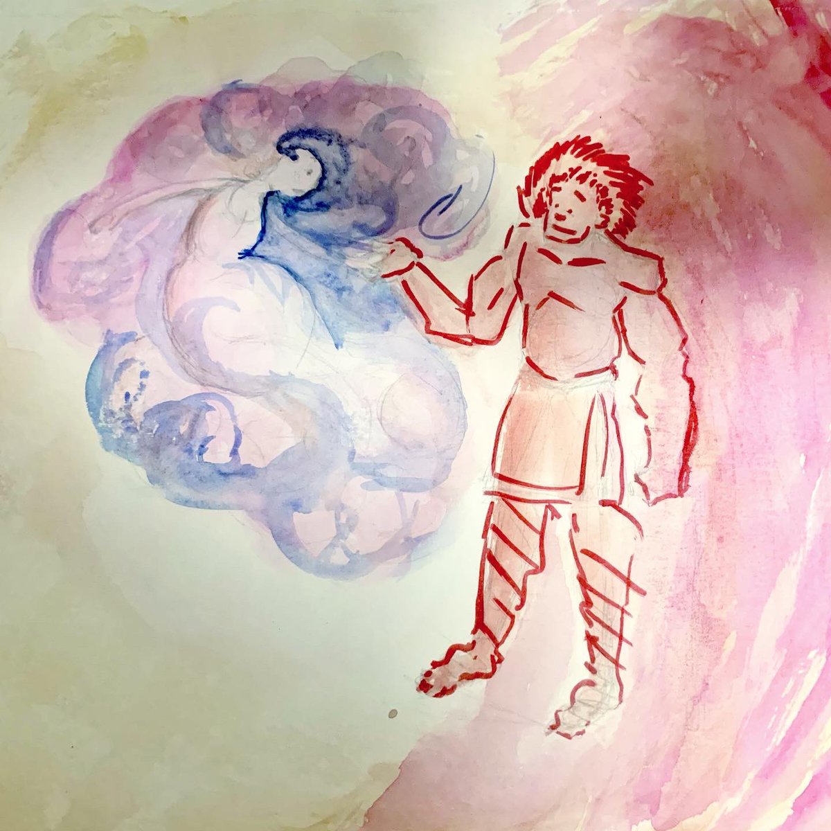 Kaiju_Dan's tweet photo. Want to start posting some of my process in making my #seniorthesis Hephaestus and Aphrodite, so here’s some concept art and character explorations I did to figure out how my characters would look and what dynamic they would have.

#indieanimation #studentanimation https://t.co/DpOiVHhoNM