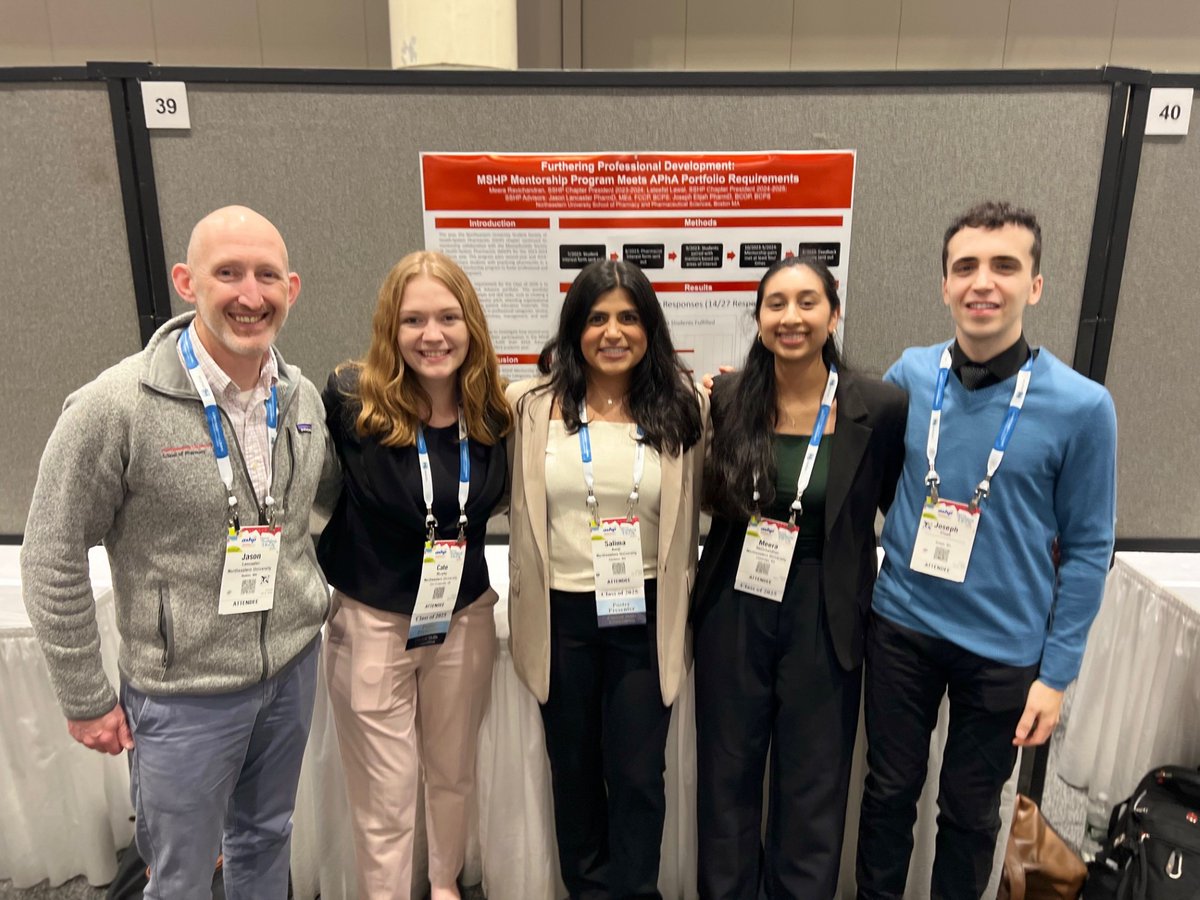 NortheasternSOP's tweet photo. Our PharmD students did a wonderful job presenting at #ashp24! Great work!
#nubouve #ashpmidyear #pharmacyeducation https://t.co/PsXuira22U