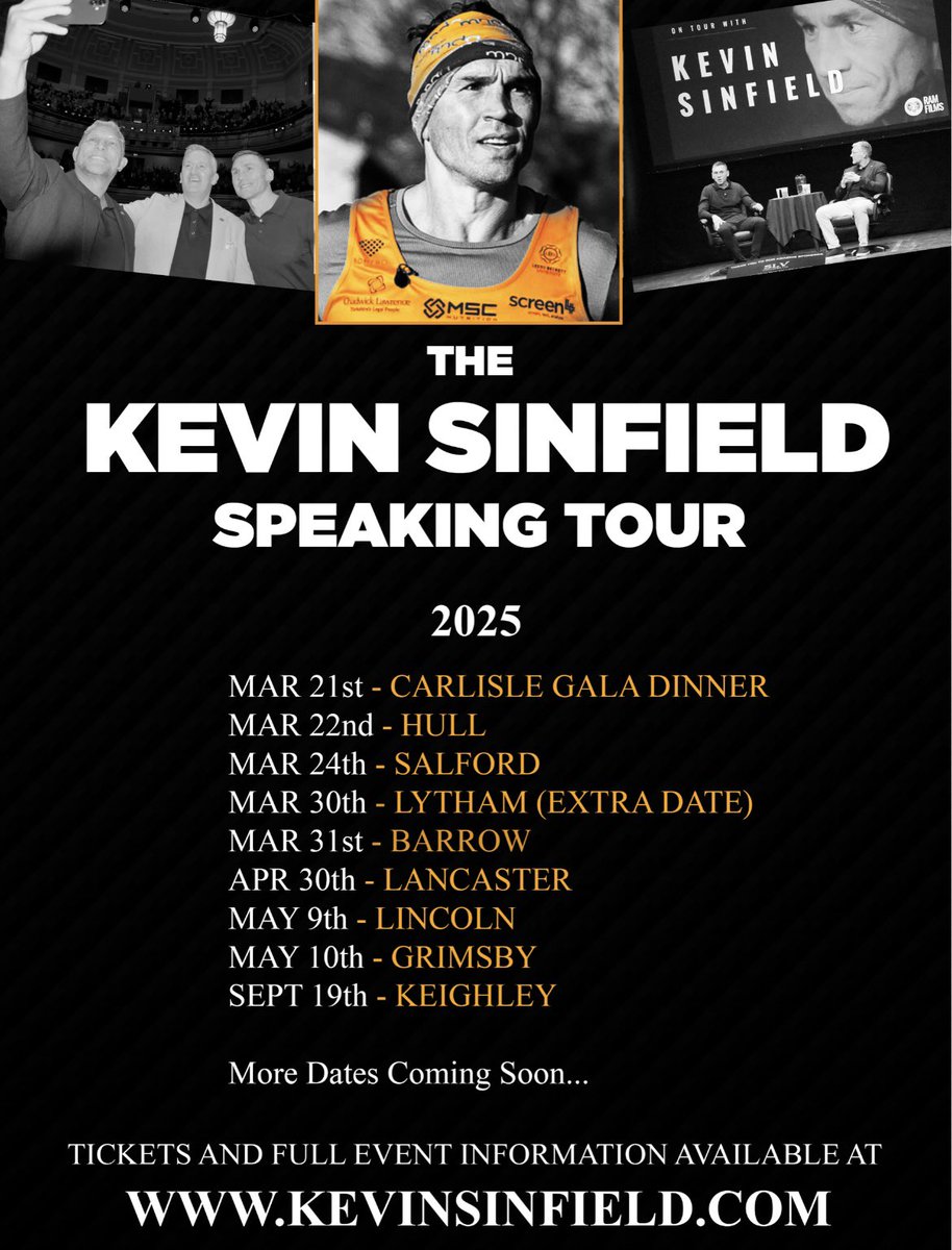 The Kevin Sinfield speaking tour returns in 2025. The show that received rave reviews from all over the UK is coming soon to a place near you.
Xmas gifts delivered to your inbox. 
#inspiration #Motivation #leadership 
9 more dates to come. kevinsinfield.com