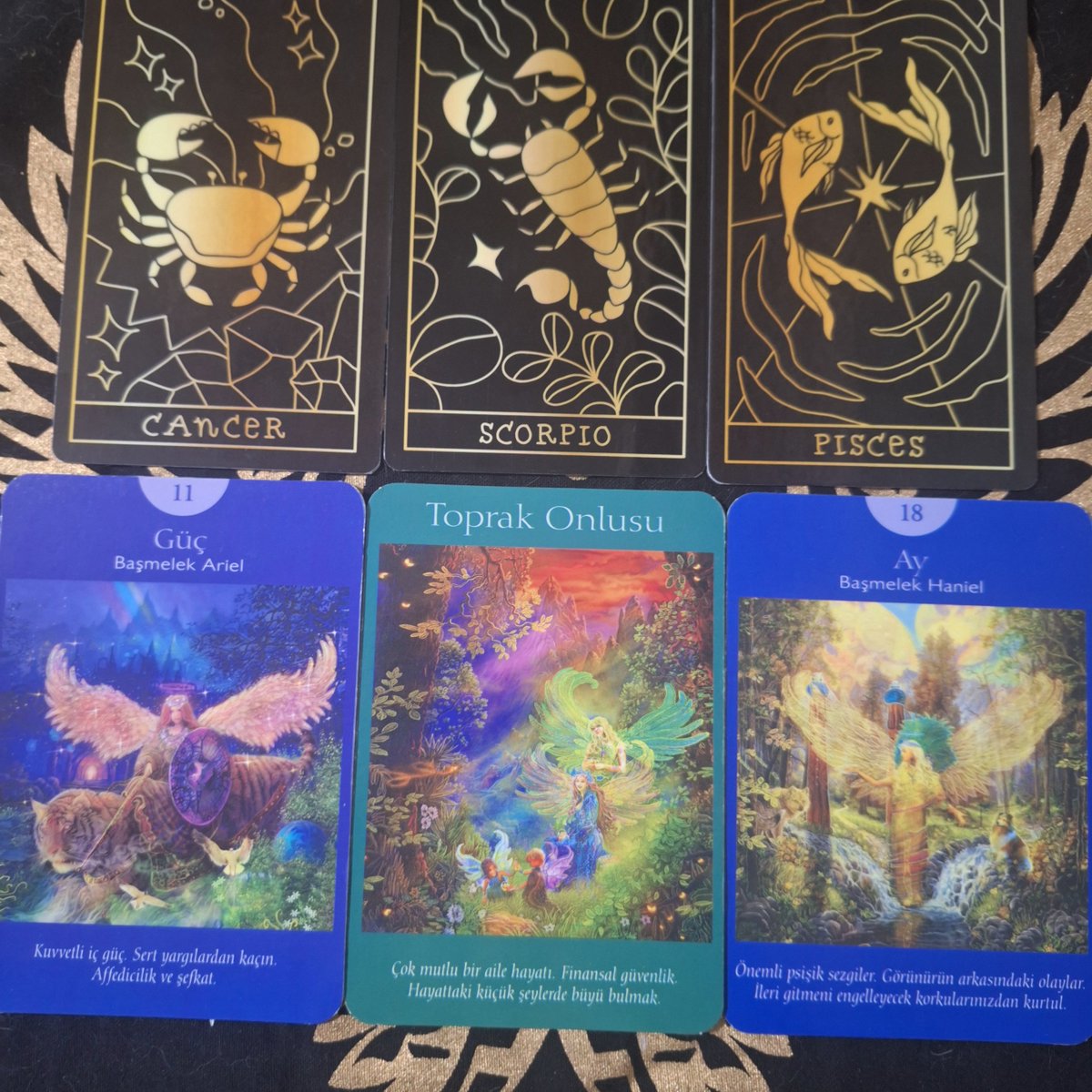 PHOEN1XDRAGON's tweet photo. ☯️ 13 ARALIK GÜNLÜK Melek  Tarot Mesajları Tek Kart Gündemi

¡Etkileşim Verenlere niyetlendim!

𖤓 Güneş | ⅍ Yükselen  | ☽ Ay 

➣Günün Mesajları Burçların altında yazmaktadır.
(Sistem yeniden yerine oturana kadar foto paylaşımlı olacak)

🜂ATEŞ ELEMENTİ
♈︎ Koç
꒰ঌ(Sevgililer)໒꒱
𓆩Başmelek Rafael𓆪
Yakın ilişkiler. Kararlarını dikkatle tart. İyi sağlık.
⊹₊⟡⋆

♌︎ Aslan
꒰ঌ(Toprak Altılısı)໒꒱
Para, zaman ya da çaba hediyeleri. Yeni kariyer fırsatları Bir kredi almak ya da borçları ödemek.
⊹₊⟡⋆

♐︎ Yay
꒰ঌ(Su Dörtlüsü)໒꒱
Kaçırılan bir fırsat. Hoşnutsuzluk ve sıkıntı. Gözlerini fırsatlara aç.
⊹₊⟡⋆

🜃TOPRAK ELEMENTİ 
♉︎ Boğa 
꒰ঌ(İmparatoriçe)໒꒱
𓆩Başmelek Gabriel𓆪
Sınırsız bolluk. Hayallerini gerçekleştir. Kendini ve başkalarını besle.
⊹₊⟡⋆

♍︎ Başak
꒰ঌ(Savaş Arabası)໒꒱
𓆩Başmelek Metatron𓆪
Önemli bir başarı. Özdisiplin ve irade gücü. Toplumda tanınma.
⊹₊⟡⋆

♑︎ Oğlak 
꒰ঌ(Su Altılısı)໒꒱
Geçmiş ya da çocukluk anıları. Çocuklarla ilgili konula Geçmiş hakkında hayaller kurma.
⊹₊⟡⋆

🜁HAVA ELEMENTİ 
♊︎ İkizler 
꒰ঌ(Güneş)໒꒱
𓆩Başmelek Uriel𓆪
Mutlu sonuç! Başarıya yol açacak yeni, parlak fikirler. Kendine güven!
⊹₊⟡⋆

♎︎ Terazi
꒰ঌ(Su Kralı)໒꒱
𓆩Güvenilir, şefkatli, saygı duyulan, kültürlü𓆪
Kalbini ve zihnini etrafındakilere aç. Güvenilir ve gönülden bir tavsiye. Yardım işleri.
⊹₊⟡⋆

♒︎ Kova
꒰ঌ(Ateş Ası)໒꒱
İlginç, yeni bir fırsat! Kariyerde ilerleme. Hayatını şimdi değiştir!
⊹₊⟡⋆

🜄SU ELEMENTİ 
♋︎ Yengeç
꒰ঌ(Güç)໒꒱
𓆩Başmelek Ariel𓆪
Kuvvetli iç güç. Sert yargılardan kaçın. Affedicilik ve şefkat.
⊹₊⟡⋆

♏︎ Akrep
꒰ঌ(Toprak Onlusu)໒꒱
Çok mutlu bir aile hayatı. Finansal güvenlik. Hayattaki küçük şeylerde büyü bulmak.
⊹₊⟡⋆

♓︎ Balık
꒰ঌ(Ay)໒꒱
𓆩Başmelek Haniel𓆪
Önemli psişik sezgiler. Görünürün arkasındaki olaylar. İleri gitmeni engelleyecek korkularınızdan kurtul.
⊹₊⟡⋆

『 Dileyen arkadaşlar benden özel danışmanlık hizmeti alabilirler. Yapmaları gereken tek şey benimle iletişime geçmeleri olacak』

#tarot #oracle #kehanet #rune #astroloji  #burçlar #zodyak #signs #motivasyon  #günlükmotivasyon  #koç #boğa #ikizler #yengeç #aslan #başak #terazi #akrep #yay #oğlak #kova #balık #PhoenixDragon #PhoenixDragonTarot 
#TarotZilla #keşfet #kesfet