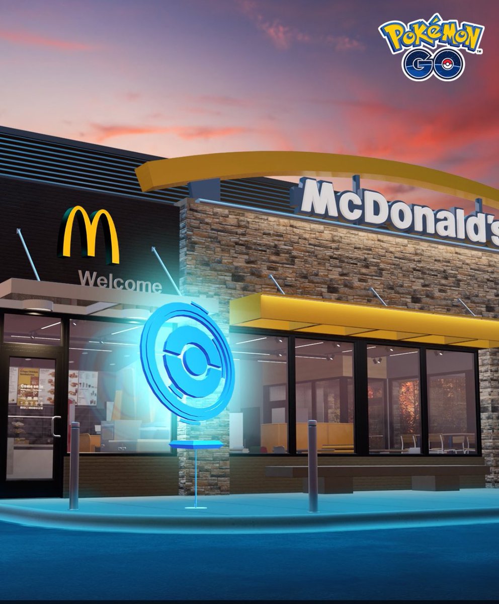 Love the latest collaboration! McDonald's x Pokémon GO is now live, every restaurant in the US is now a Pokéstops or Gyms.