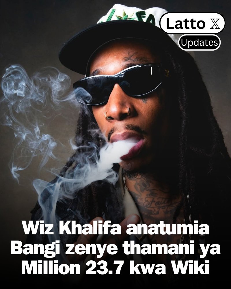 Rydx_017's tweet photo. Katika Interview,

Aliyofanya Wiz khalifa na Shanon Sharper,

Wiz Khalifa, alienda na Bangi yenye Gharama ya $50 kwa mkunjo ambapo zimewekwa kwenye Package  moja yenye mikunjo 200,

Ambapo Wiz Khalifa alisema anatumia zote kwa wiki..

Msikilize...

Video kwa Comments 👇 https://t.co/LNZ4URUvTz