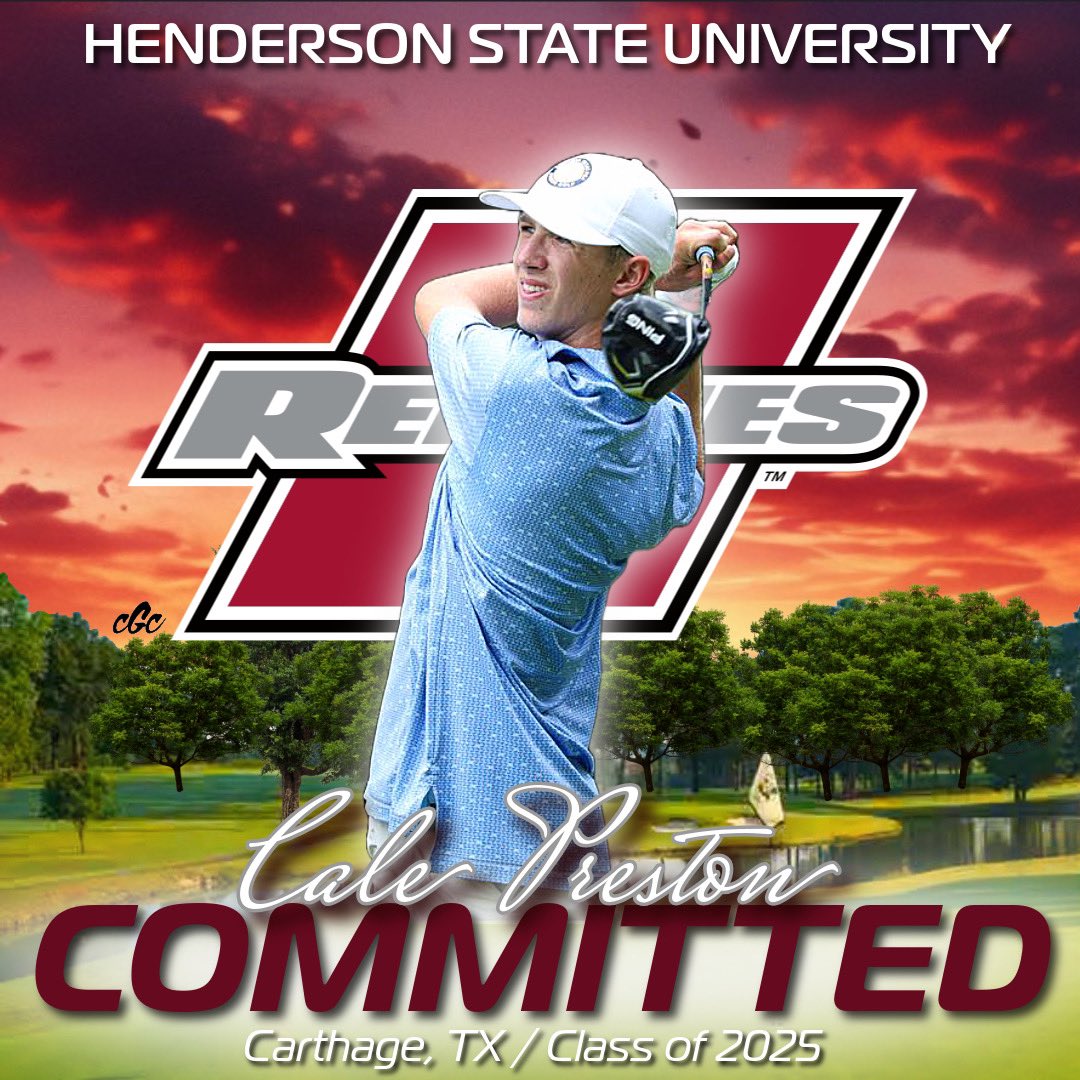 I’m excited to announce my commitment to Henderson State University to play golf as I further my education at the collegiate level. Go Reddies!