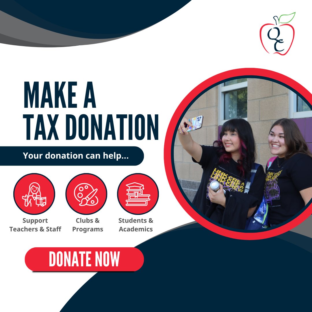 Every donation counts! Tax credit donations directly support our students and enrich their learning experience. Visit qcusd.org/School-Tax-Cre… to donate today! #SupportQCUSD