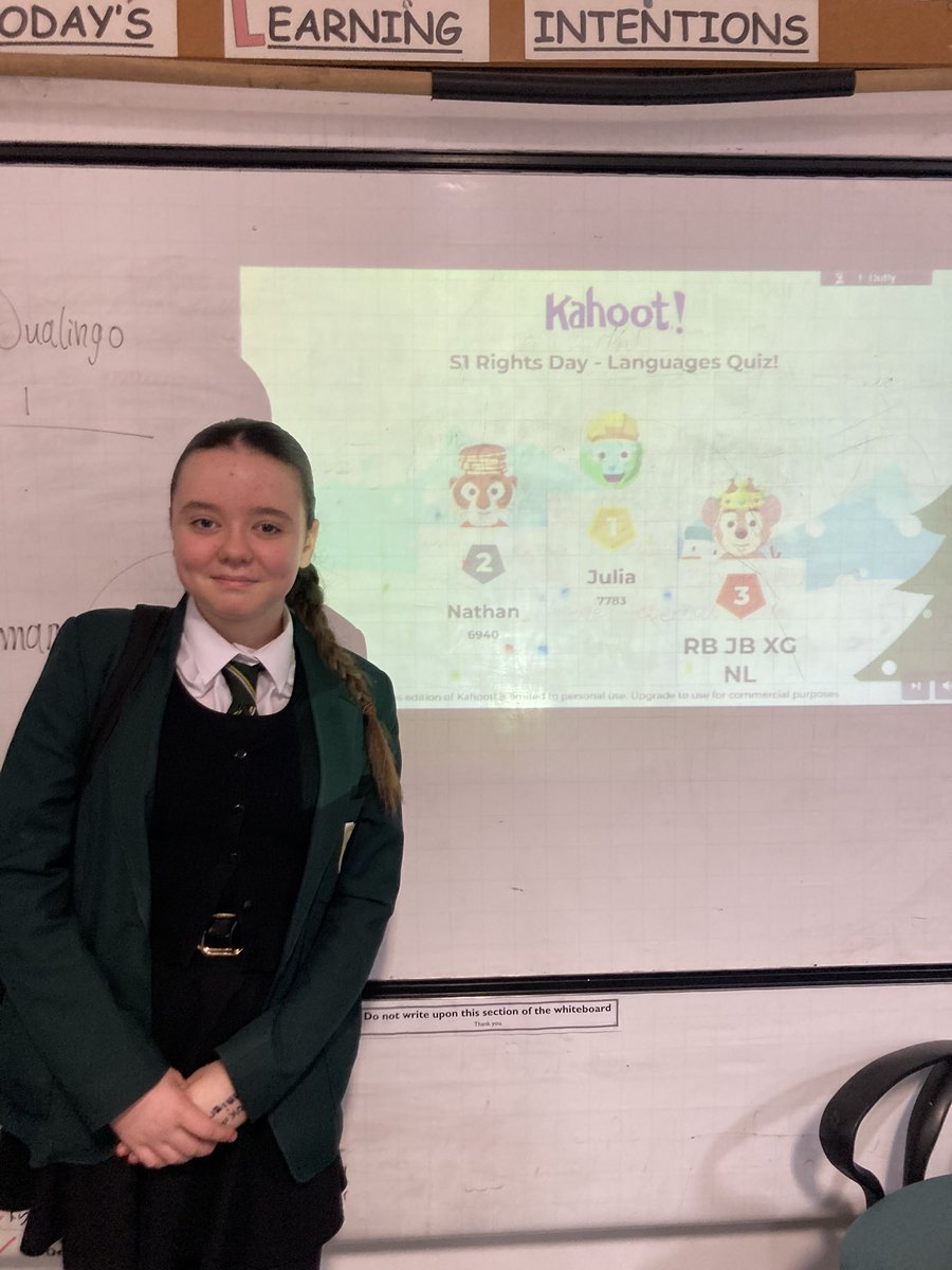 JohsModern's tweet photo. Our S5 language leaders delivered a workshop on “The Right to Speak your own Language” for S1 Right’s Day 🌍 the S1’s had a ball and showed off their knowledge of other languages, accents and cultures 👏 we are a very proud department today! https://t.co/BdNzkiJS2F