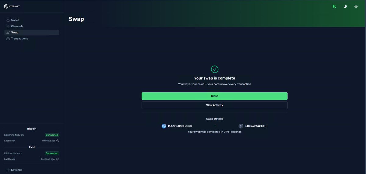 DMtr_xs's tweet photo. #FirstSwap #FirstTry and #Successful @TheHydranet #WebDEX Alpha Release. #dreams come true. https://t.co/9xRTFOsZ69