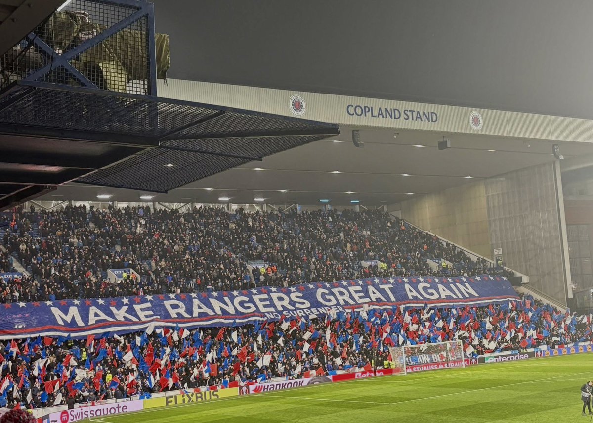 ultras1899_'s tweet photo. Rangers - Tottenham #UnionsBears #UB07 #RangersFC #Gers #RangersSpurs Ligue Europa (12.12.24) https://t.co/1R8db22llj