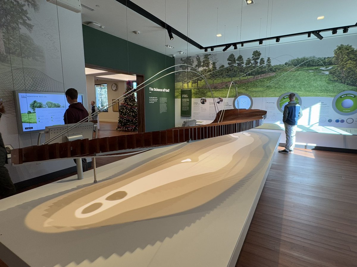 GCImagazine's tweet photo. Green Start Academy attendees enjoying a “wonderful walk” through the history and science of golf @USGA Golf House Pinehurst. https://t.co/DcAyKNdEFs