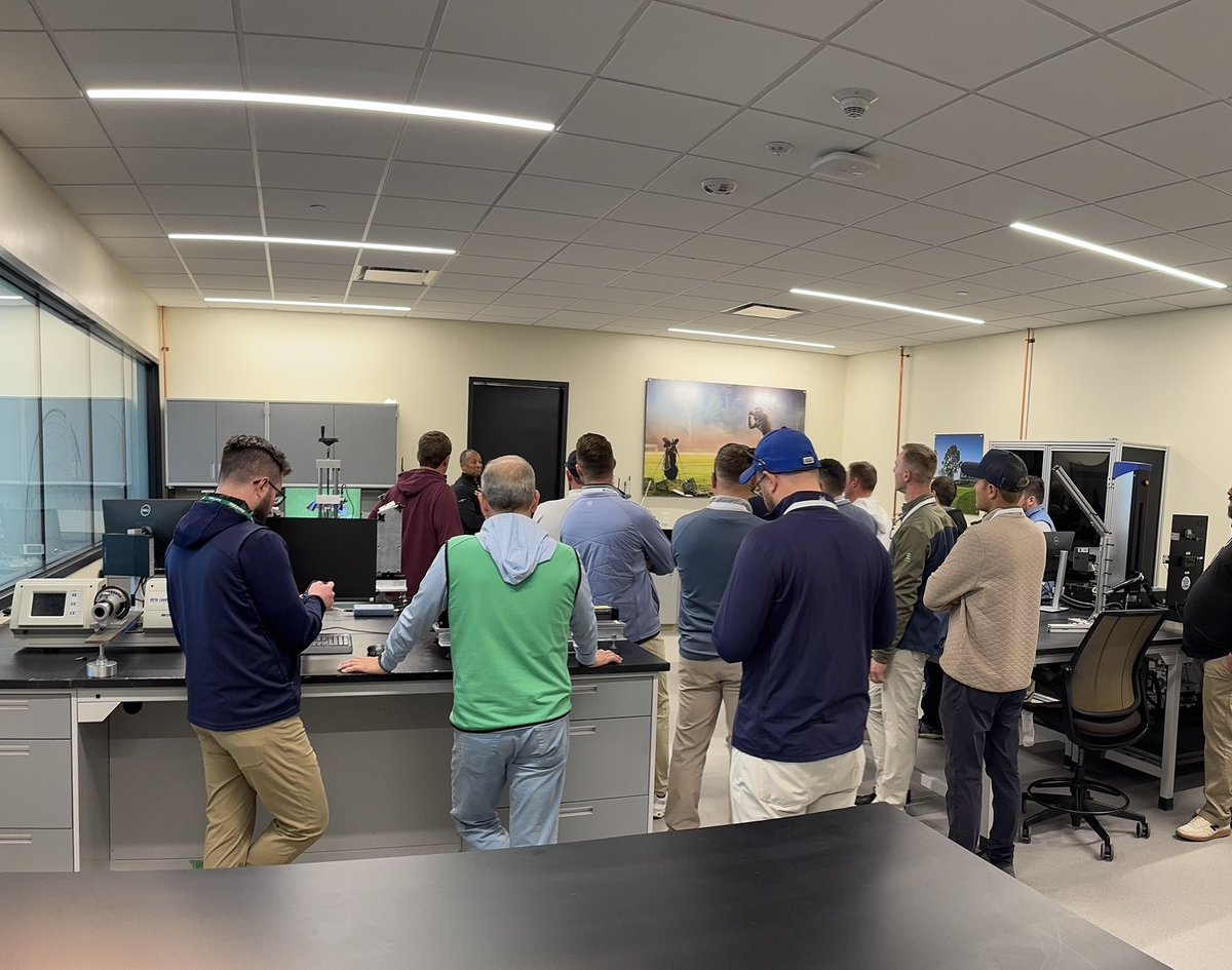 GCImagazine's tweet photo. Green Start Academy attendees enjoying a “wonderful walk” through the history and science of golf @USGA Golf House Pinehurst. https://t.co/DcAyKNdEFs