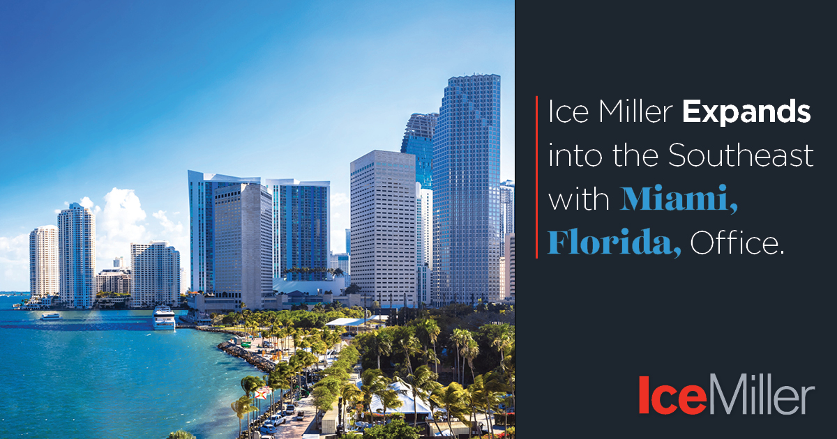 <a href="/IceMillerLLP/">Ice Miller</a> is pleased to announce the addition of international transactional lawyers Jon Lyman, <a href="/gaisher/">Gai Sher</a>, &amp; <a href="/legallyariela/">Ariela Benchlouch</a>. Their arrival expands our footprint in South Florida and bolsters our leading transactions practice. ow.ly/nmiT50Uqc1r