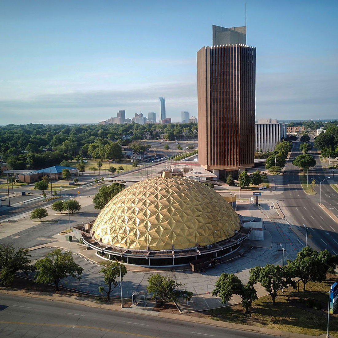 OKCTalk's tweet photo. The City of OKC has started the process of approving a $3 million grant to convert the historic Gold Dome into a concert and entertainment venue.  @Uptown23rd 

Full story and more images: https://t.co/pePvJXDFAE https://t.co/ImgeHolOMa