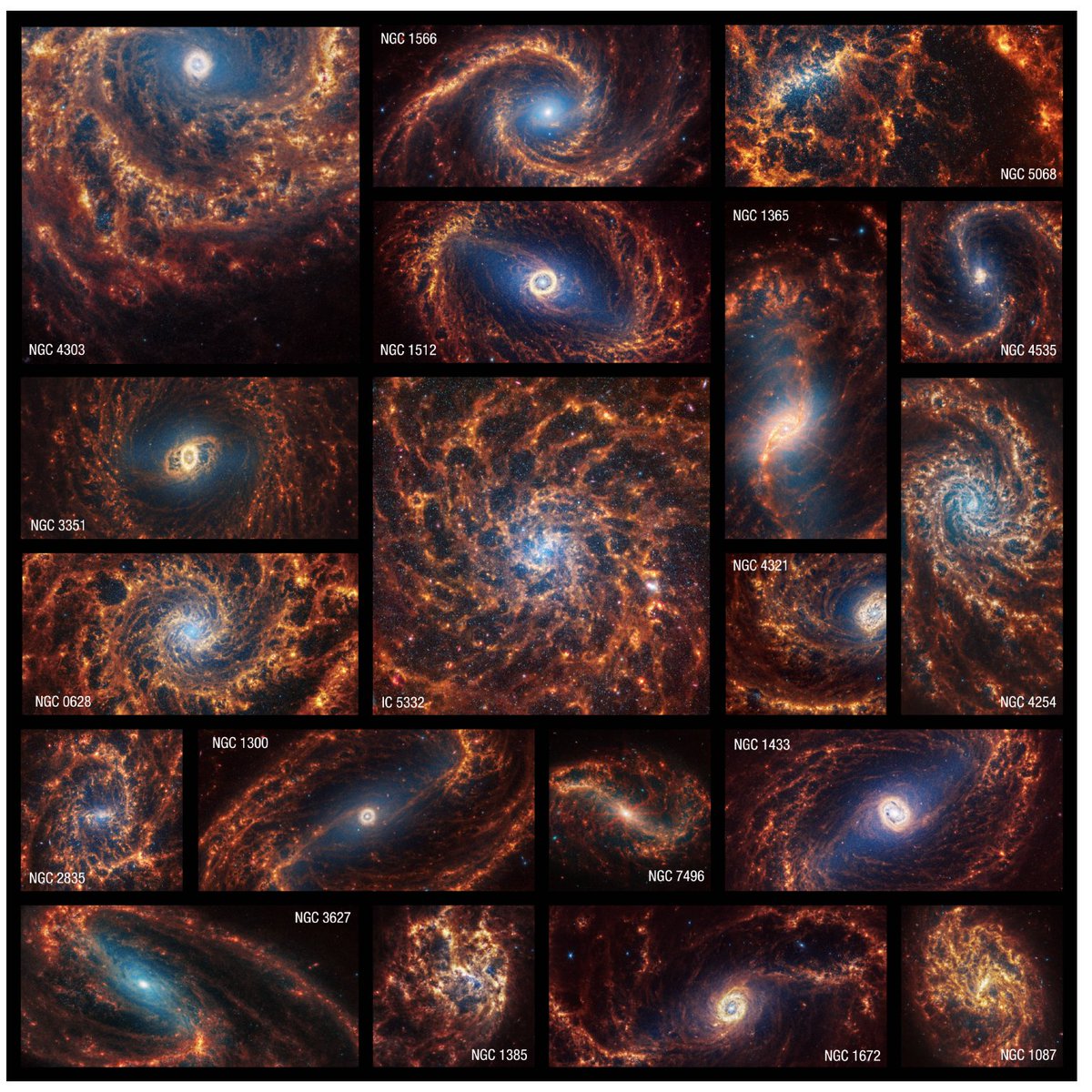 janiceleeastro's tweet photo. ✨#paperday https://t.co/J96sN2Urdc  
✨with STScI postdoc @MJimenaR  
✨we search for dusty  star clusters in 19 nearby galaxies using the PHANGS-JWST Treasury  Survey, and find a very short timescale (<3 Myr) for the dust  embedded phase. Figs 17 &amp; 18 are my favs! https://t.co/NaRABTjBsm