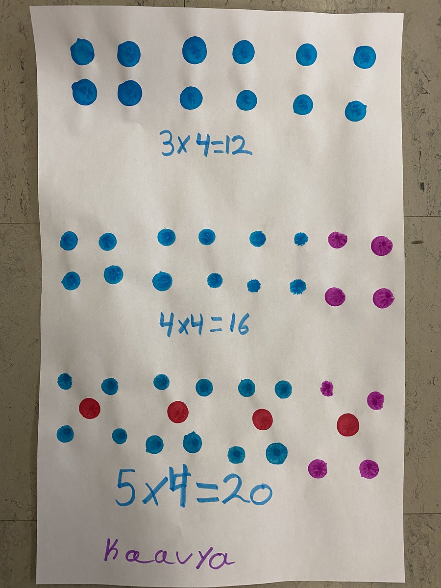 Relating multiplication facts in grade 4 today. <a href="/GeorgeKennedyPS/">George Kennedy P.S.</a> <a href="/HDSBMath/">HDSB Math</a>