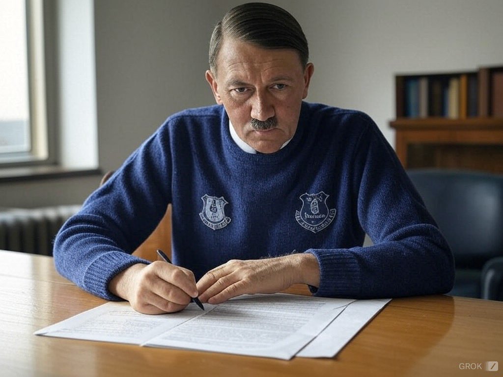 M_Efc17's tweet photo. BREAKING 🚨 
Leaked photo of Sean dyche signing new contract until 2028 https://t.co/g1Cl8Q0URu