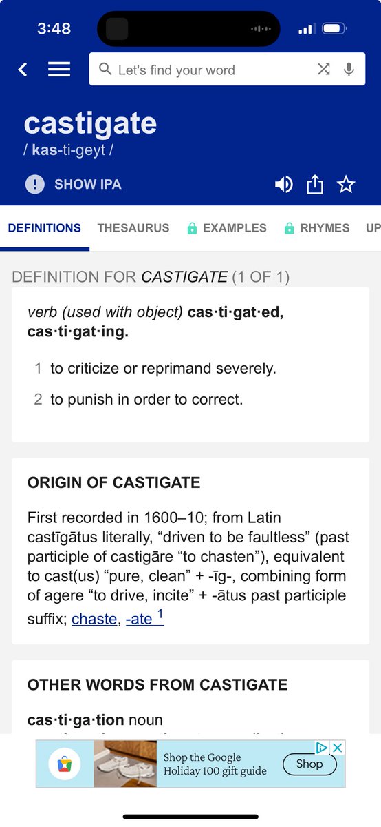 WillCode4Pay's tweet image. ⁦@JRCherry3⁩ ⁦@egoldie80⁩ ⁦@ESPNCleveland⁩ Jerod, castigate *is* a word, and you definitely would have used it correctly. 🔥#grammar