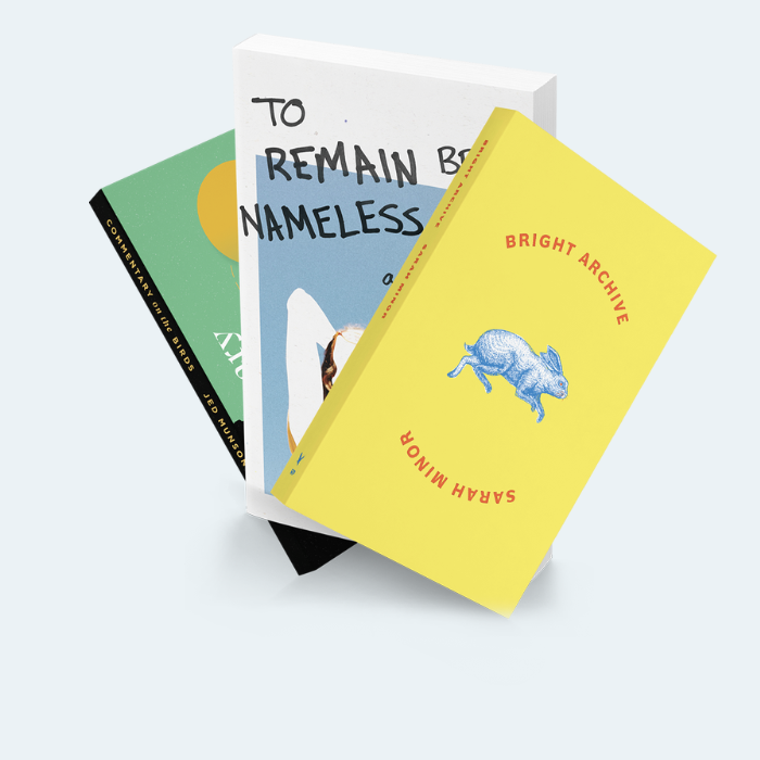 rescuepress's tweet photo. SHOULD I STAY OR SHOULD I GO: Sarah Minor (@sarahceniaminor)'s Bright Archive, Brad Fox (@BredFoks)'s To Remain Nameless, Jed Munson's Commentary on the Birds. Top seller so far. $28. https://t.co/9tQR7K2WEC