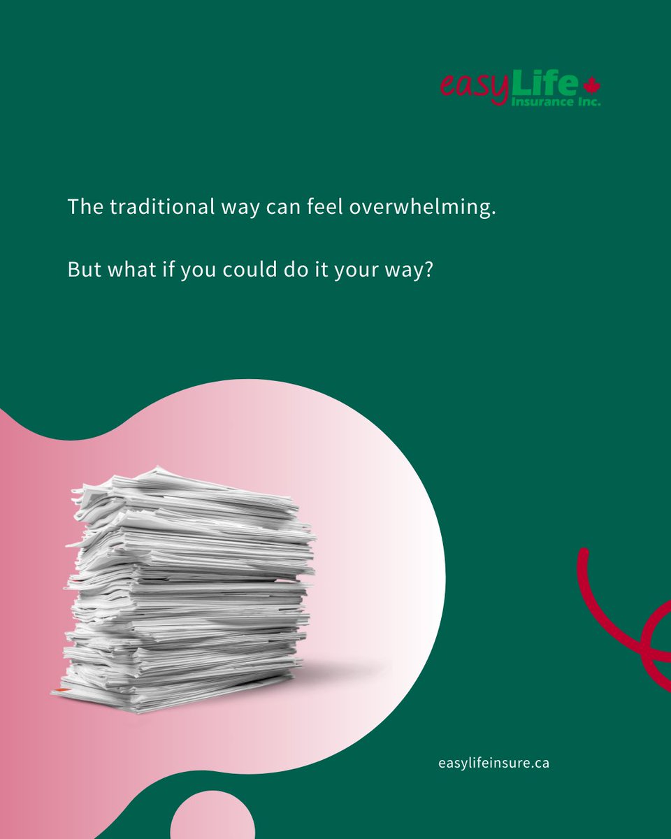 EasyLifeInsured's tweet image. Be Your Own Broker this holiday season with easyLife! 🎁

Get the coverage you need - on your terms.
✔️ Assess your needs
✔️ Compare tailored policies
✔️ Apply online in minutes from home

Take control today. Visit easylifeinsure.ca to get started! 🌟

#easyLifeInsurance