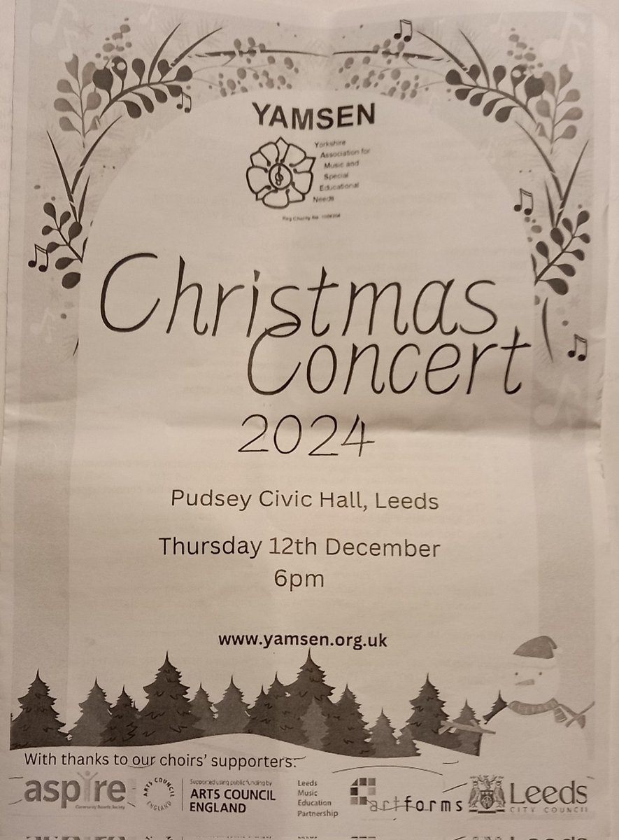 Wonderful evening at the Yamsen Christmas Concert with <a href="/LordMayorLeeds/">Lord Mayor of Leeds 2025-26</a> Thanks to the volunteers and Trustees of <a href="/YamsenMusic/">YAMSEN</a> who support the fabulous organisation.Thanks too, the bands, the singers, incl Stanningley's <a href="/West_SILC/">West SILC</a>,  who entertained us tonight with their fab singing