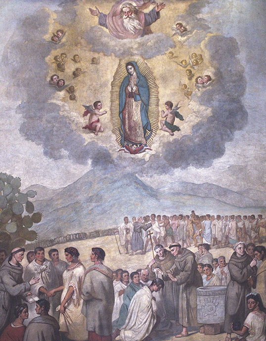 trad_west_'s tweet photo. The Miracle of Our lady of Guadalupe - a🧵 https://t.co/VewzjG7EPu