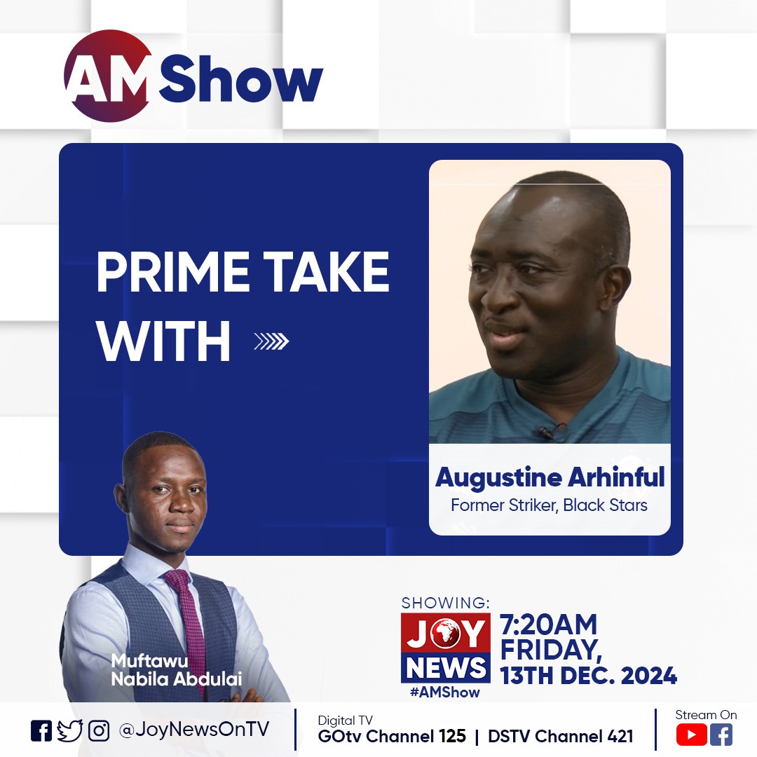 Muftawu_Nabila's tweet photo. Former Black Stars striker, Augustine Arhinful is next on #PrimeTake.
He talks about his life journey and the miracles God has performed in his life. https://t.co/e8u8hoXjf2