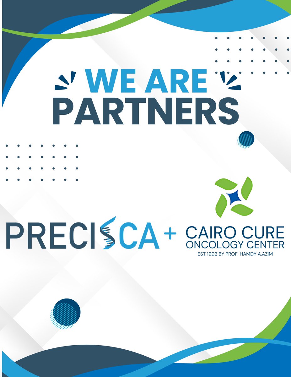 PrecisCa is excited to announce a strategic partnership with Cairo Cure, a leading private oncology facility in Egypt! 

Together, we’re streamlining access to the PrecisCa Panel, a cutting-edge service providing personalized second opinions and expert-guided oncology insights.