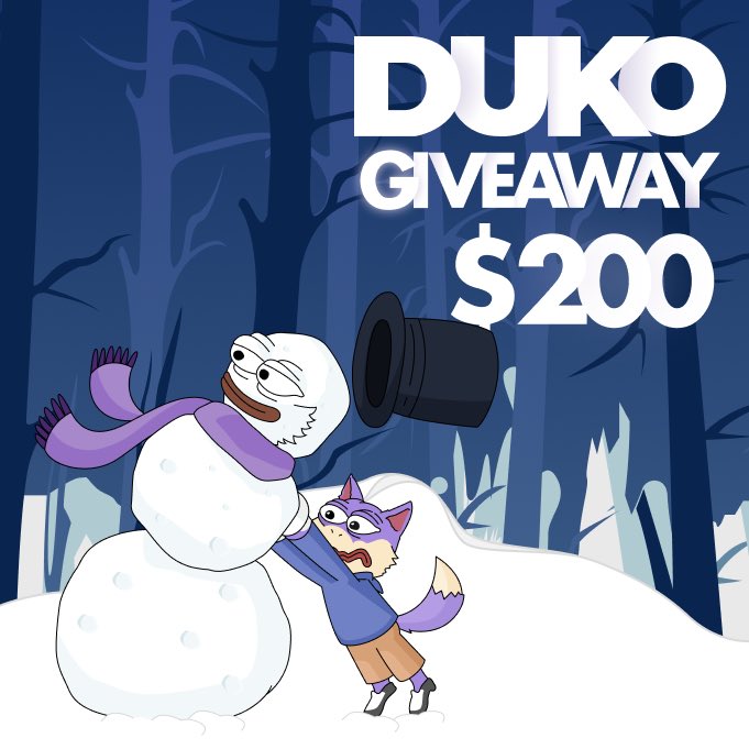 dukocoin's tweet photo. 12/25 GIVEAWAY EVERYDAY 💜🐶

#DUKOCHRISTMAS is here!

Want to win $200 in $DUKO? Here’s how to enter:

1️⃣ Like this tweet
2️⃣ Retweet
3️⃣ Tag 3 real crypto friends in the comments with $DUKO tag (at least 3 friends must reply).

No limits on entries! Tag as many friends as you want (different friends from outside the community).

🏆 We’ll pick a winner from qualifying entries! 

📢 Turn on notifications so you don’t miss