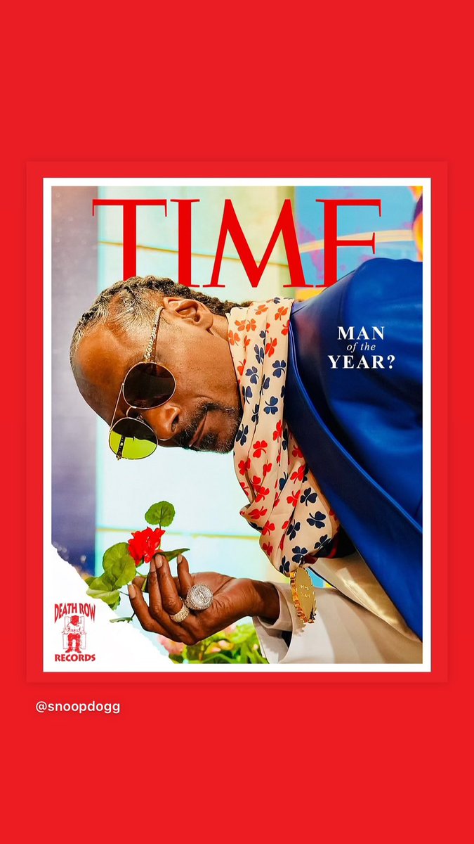 swedlax's tweet photo. Man of the Year! @SnoopDogg https://t.co/vDKBEj8S6W