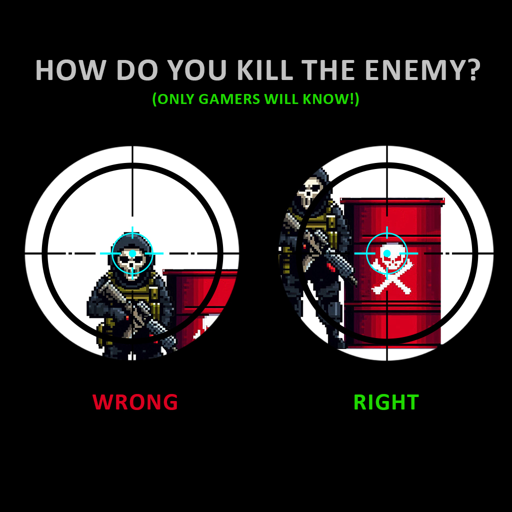 GeILMemory's tweet photo. Every gamer gets the meaning of this image, right? But why do I feel that directly shooting the enemy makes more sense?
#meme #memes #memesdaily #memepage #lol #humor #comedy #funny #funnymemes #funnypictures #esports #shootinggame #missed #Fps #firstpersonshooter #emeary https://t.co/dezPZ8MDLw
