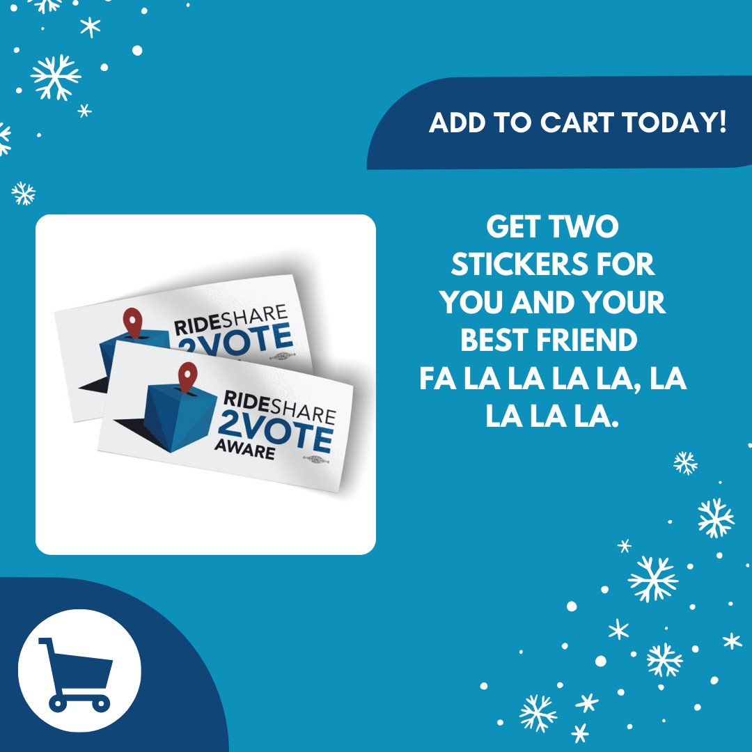 Rideshare2voteA's tweet photo. "RideShare2Vote: Aware" outdoor vinyl sticker (6-inch by 2.75-inch rectangle). Pack of two!

Purchase is a donation to RideShare2Vote.

Orders ship within 10 days.

Union Printed and Made-In-USA. 

order yours today! ✅
https://t.co/drPOi79c3w https://t.co/X585t2mkxf