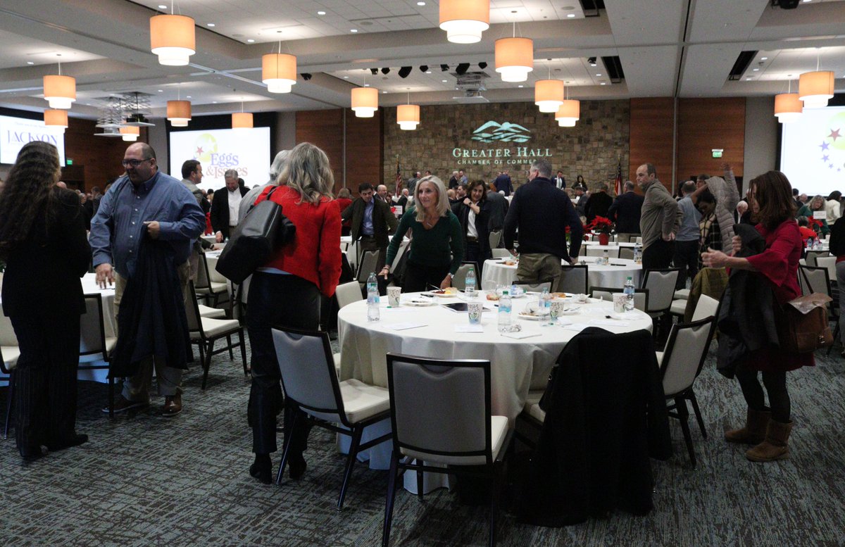 access_wdun's tweet image. The Greater Hall Chamber of Commerce held its annual Eggs and Issues event at the Ramsey Conference Center at Lanier Technical College on Thursday.

#northgeorgia #georgia #hallcounty #georgialegislature 

accesswdun.com/article/2024/1…
