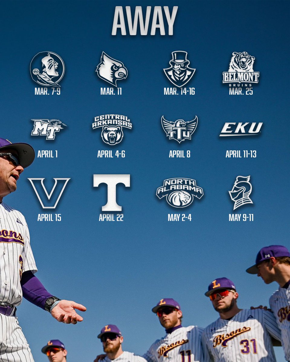 👀 the 2025 schedule!

Facing three teams that made it to the College World Series in 2024, including the defending national champions, and six that played in the NCAA Tournament last year!

#IntoTheStorm ⛈️ | #HornsUp 🤘