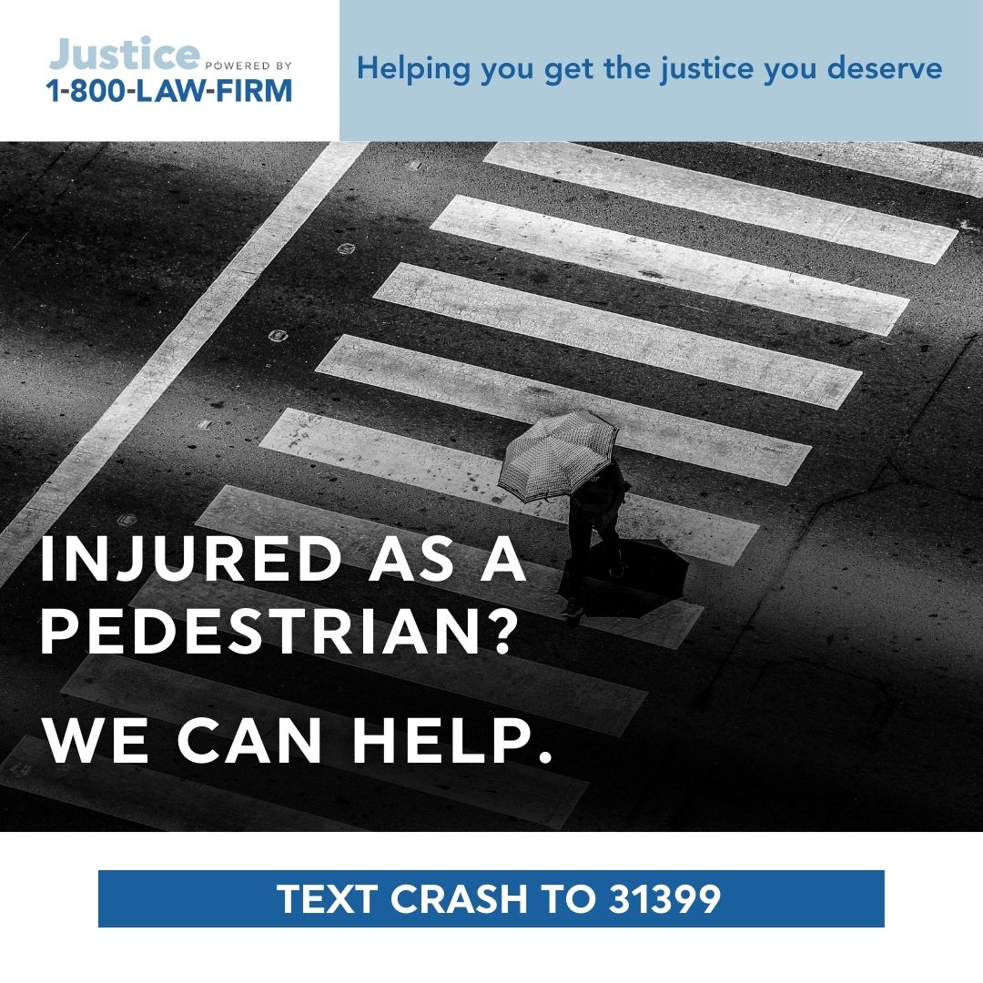 1800LAWFIRM's tweet image. If you or a loved one has been hurt while walking, know your rights.

You may be entitled to compensation for medical bills, rehabilitation, and more.

Reach out to us today for a free consultation. Text CRASH to 31399.

#PedestrianSafety #CarAccidentHelp #LegalAssistance