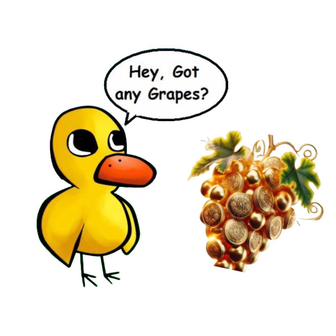 GAG_gotanygrape's tweet photo. @ducksolcto The original is below. Copycat ass coin 

$GAG - Got Any Grapes 🍇 

Twitter : https://t.co/ZD8L8XBfBO

Telegram : https://t.co/lJI1RlhfxQ

CA: E4oxSqSUnUUTVkv4AiXaU6T7H9hpJQavzi94eVd8Yaf8 https://t.co/9l4Aoily9z