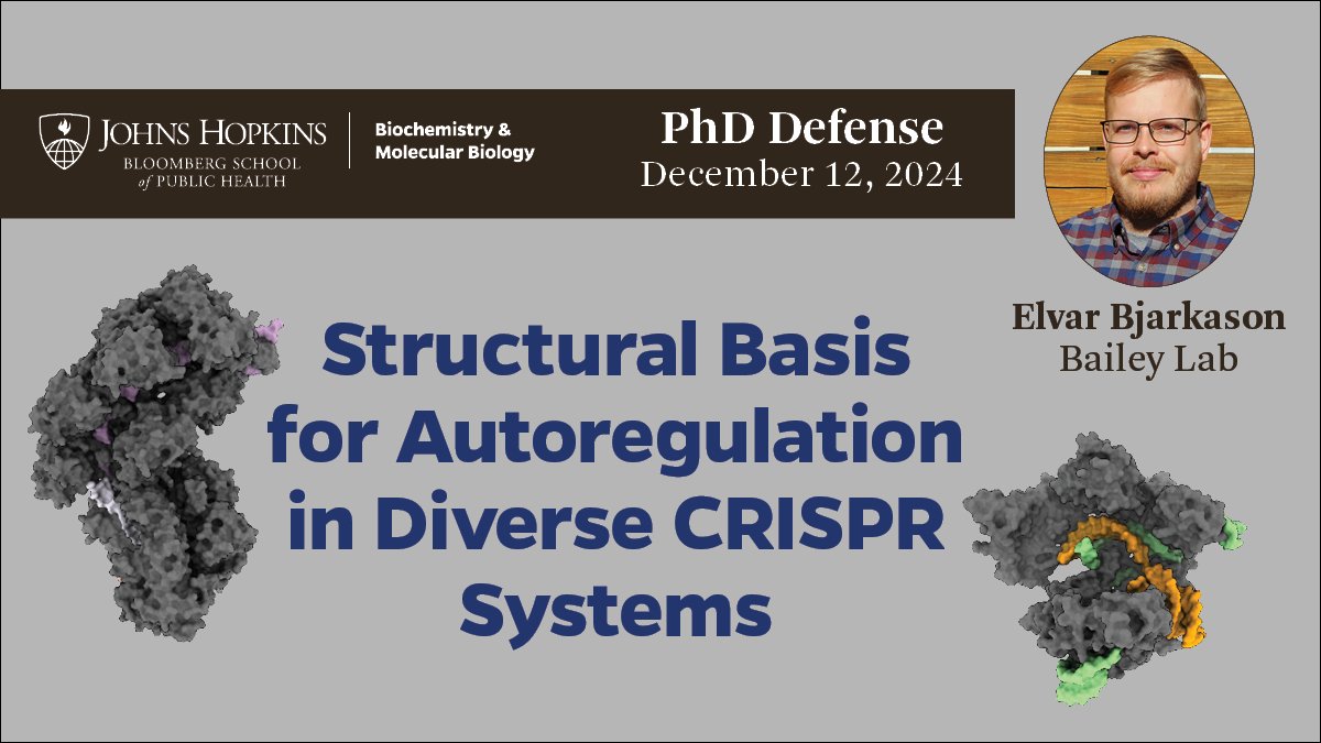 Congratulations to Dr. Elvar Bjarkason! Elvar Bjarkason successfully defended his PhD thesis today. At his seminar this afternoon we learned about his work in the <a href="/TheBaileyLab/">Bailey Lab</a>  on “Structural Basis for Autoregulation in Diverse CRISPR Systems”