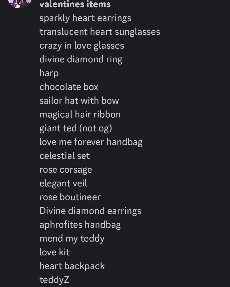 Buying Easter and Valentines accessories (listed only) 

Trying to get them cheap ish/not overpaying