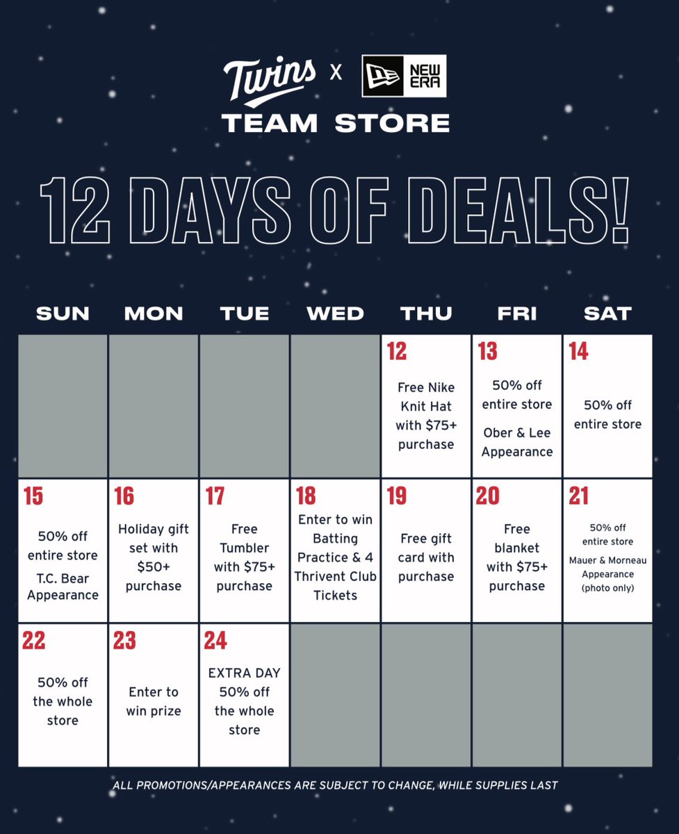 Twins New Era Team Store tweet media