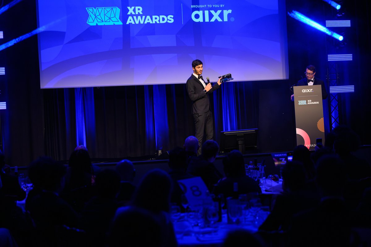 AIXR XR Awards (@vrawards) on Twitter photo 🔧 Accepting the XR Peripheral Hardware of the Year award on behalf of The2H, XR content creator <a href="/Tyrielwood/">Tyriel ᯅ VR Tech</a> reflected on the significance of innovation in the industry: "It’s incredible to celebrate those shaping this field." 🚀 #XRAwards #XRHardware #Innovation #AI 🔧 Accepting the XR Peripheral Hardware of the Year award on behalf of The2H, XR content creator <a href="/Tyrielwood/">Tyriel ᯅ VR Tech</a> reflected on the significance of innovation in the industry: "It’s incredible to celebrate those shaping this field." 🚀 #XRAwards #XRHardware #Innovation #AI