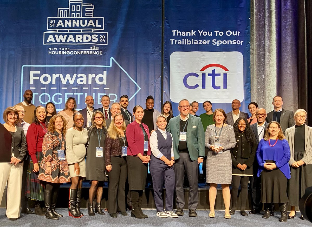 communityp's tweet photo. Thank you to @theNYHC for honoring CPC with the Legacy Impact Award at their 51st Annual Impact Awards Luncheon, and congratulations to our fellow honorees! #ForwardTogether #AffordableHousing #EquitableHousing #CleanEnergyHousing https://t.co/BLYXy63Z0c