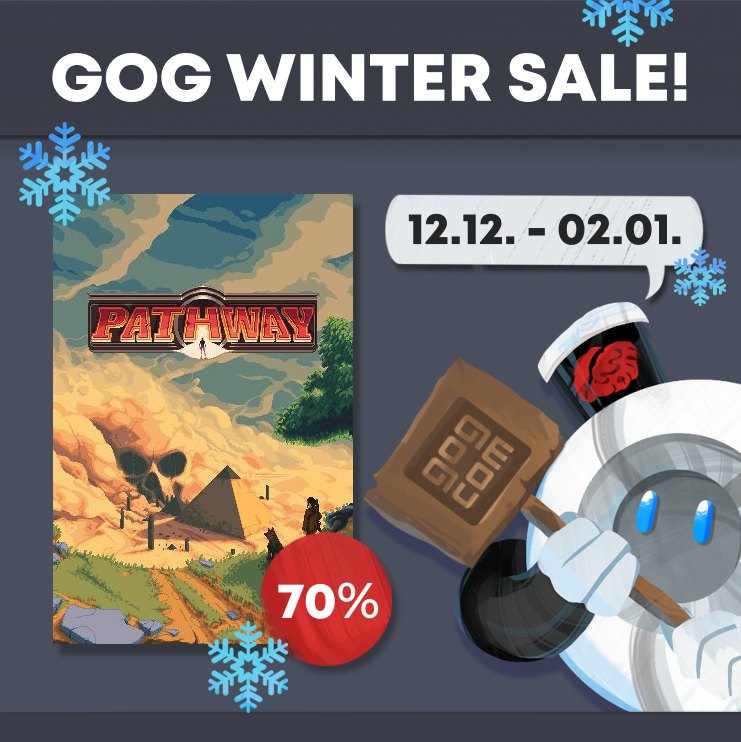 Robotality's tweet photo. Escape to the hot pixel desert during these cold winter months! ๐๏ธโบ
GOG beckons you to join us on an adventure full of mysterious stories, thrilling round-based fights and stunning pixel art at a 70% discount! ๐ฅ๐ฅ๐ฅ
Grab #PathwayGame here! --> https://t.co/KiW11EqSSs https://t.co/dg8jdcergC