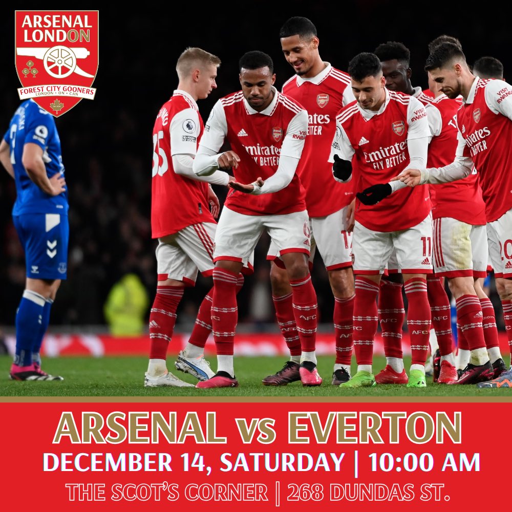 We’re back Scots on Saturday! Come on out and support our Gunners.

10 AM kickoff, see you there!

#GreatWhiteNorthBank #ldnont #Arsenal #COYG <a href="/arsenalcanadasc/">Arsenal Canada</a>