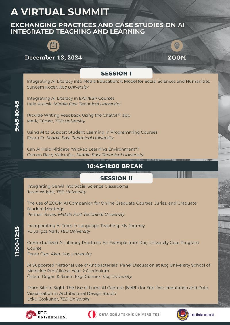 Tomorrow I will be giving a presentation for the Virtual AI Summit, which aims to provide a platform for sharing experiences and insights on integrating AI into courses in different disciplines, fostering effective and ethical use of #AI in higher #education.