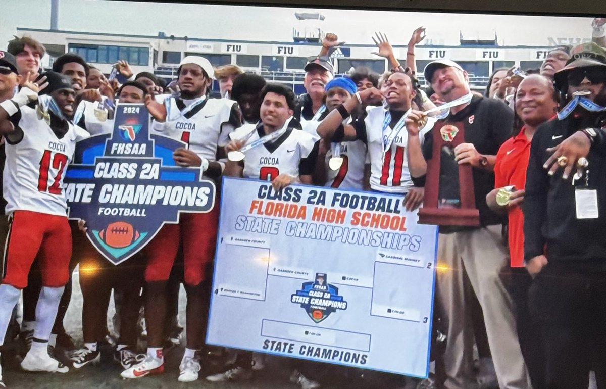 Way to go Cocoa! So proud of one of our former players. Coach Ryan Schneider.  3 in a row State Champs!!!