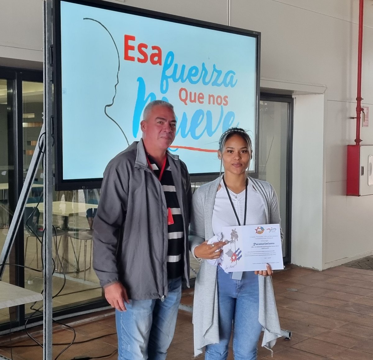 CIGB_Mariel's tweet photo. #OrgulloCIGB Movimiento @ArtemisaJuvenil  reconoce el quehacer de nuestro Comité UJC en el contexto de las actividades por el aniversario #36MJM. https://t.co/EqfA6CWyS2