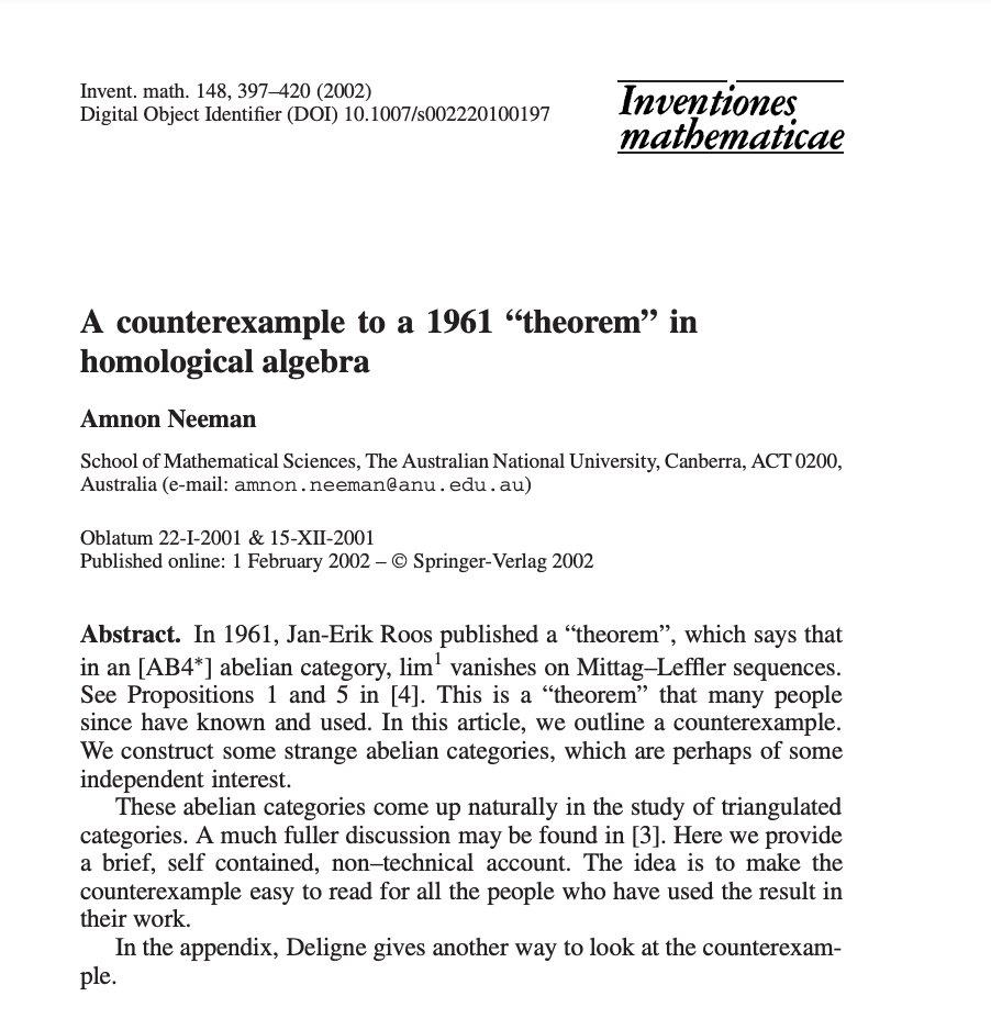 davidbessis's tweet photo. Most savage math paper ever. Would kill to publish something like this. https://t.co/sRRRlzsJP1
