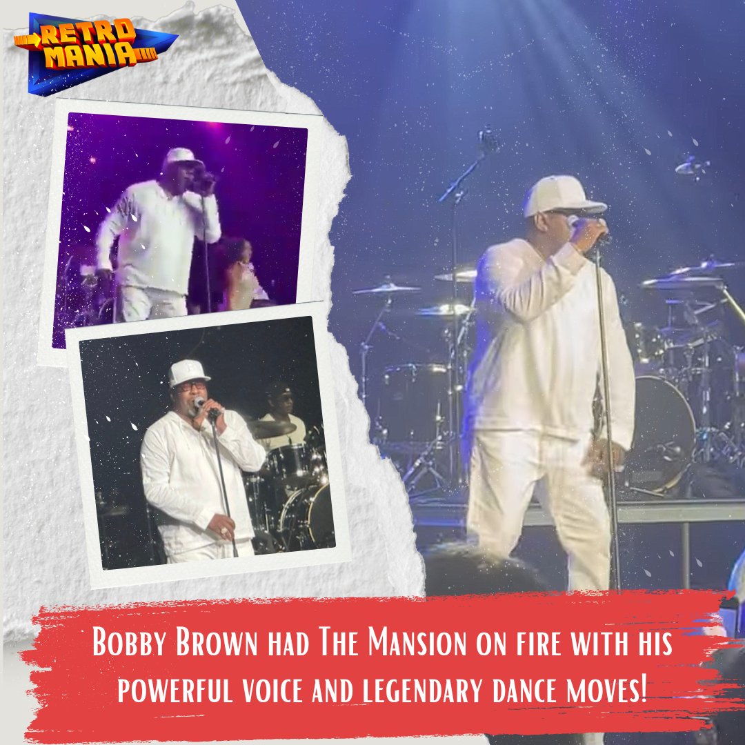 Throwback to Bobby Brown lighting up The Mansion in Branson! It was a night of nonstop energy and timeless vibes. 

Get ready because Retromania 2026 is bringing even more unforgettable moments!